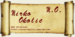 Mirko Okolić vizit kartica
